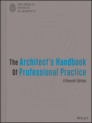 The Architect's Handbook of Professional Practice - ebook